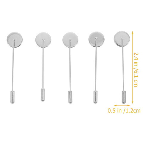 20Pz Spilla Sicurezza Argento Metallo Per Costume E Fai Da Te 1