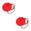 2Set A Disco Rossa Regolabile Per Bambini Giardino 6