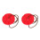 2Set A Disco Rossa Regolabile Per Bambini Giardino 5