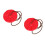 2Set A Disco Rossa Regolabile Per Bambini Giardino 8