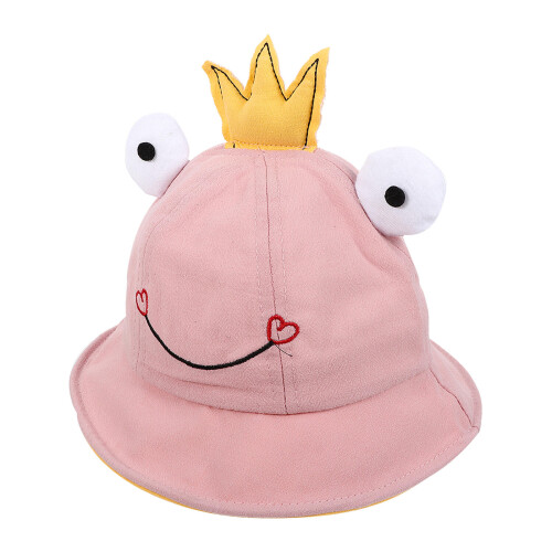 Cappello Pescatore Cotone Rosa Con E Ampia