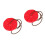2Set A Disco Rossa Regolabile Per Bambini Giardino 9