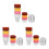 60Set Coppe Gelato E Mousse Piccole in PP Con Coperchio Per Feste 2