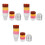 60Set Coppe Gelato E Mousse Piccole in PP Con Coperchio Per Feste 5