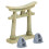 Set Statua In Resina Torii Gate Per Acquario 1