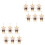 12 Pcs Tiny Stuffed Bears Plush Keychain Bag Hanging Decor 5