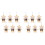 12 Pcs Tiny Stuffed Bears Plush Keychain Bag Hanging Decor 4