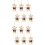 12 Pcs Tiny Stuffed Bears Plush Keychain Bag Hanging Decor 7