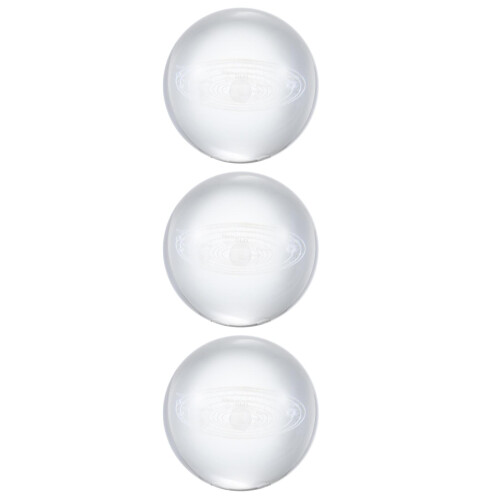 3Pcs System Crystal Ball Planet Model Glass Sphere Decor 1