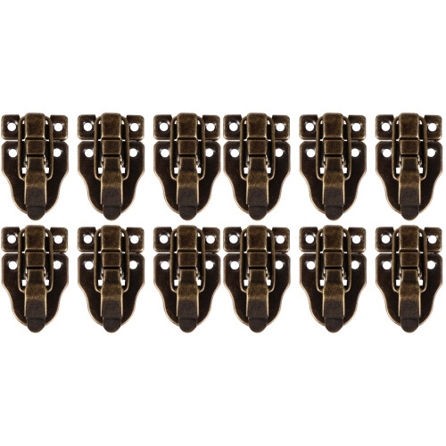 12 Pcs Box Buckle Iron Wooden Box Hook Lock 1