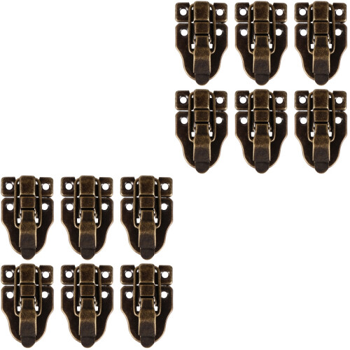 12 Pcs Box Buckle Iron Wooden Box Hook Lock 2
