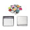 120Pcs Silver Metal Pans for Eyeshadow Blusher DIY Pressed Powder Use 11