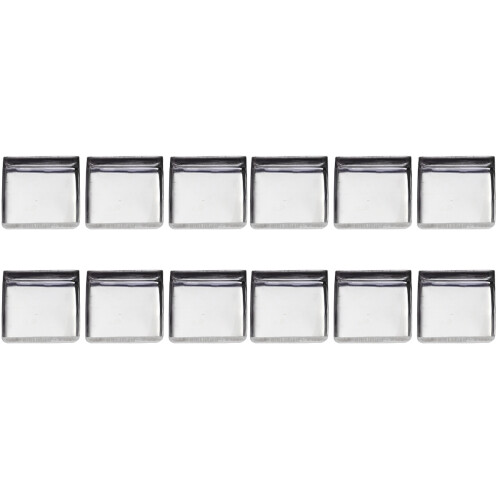 120Pcs Silver Metal Pans for Eyeshadow Blusher DIY Pressed Powder Use 1