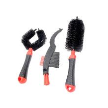 3Pz Set Pulizia Rosso Spazzole Per Catena E Cerchioni
