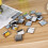 120Pcs Silver Metal Pans for Eyeshadow Blusher DIY Pressed Powder Use 8