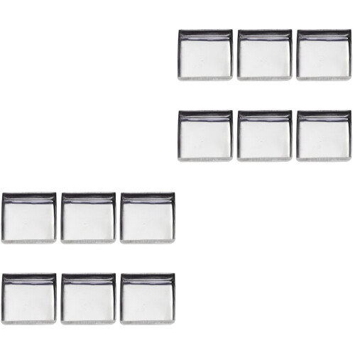 120Pcs Silver Metal Pans for Eyeshadow Blusher DIY Pressed Powder Use 2