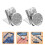 12Pz Clip Metallo Per Bretelle Multiuso Moda Argento Uomo 11