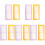 10 Pcs Sticker Storage Book Student Supplies Macaron 2