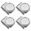 12Pz Clip Metallo Per Bretelle Multiuso Moda Argento Uomo 2