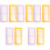 10 Pcs Sticker Storage Book Student Supplies Macaron 3