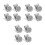 12Pz Clip Metallo Per Bretelle Multiuso Moda Argento Uomo 8