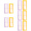 10 Pcs Sticker Storage Book Student Supplies Macaron 10