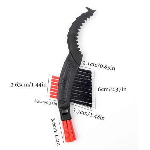 3Pz Set Pulizia Rosso Spazzole Per Catena E Cerchioni 1