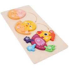 Set Animali Gioco Educativo Puzzle Legno Regalo