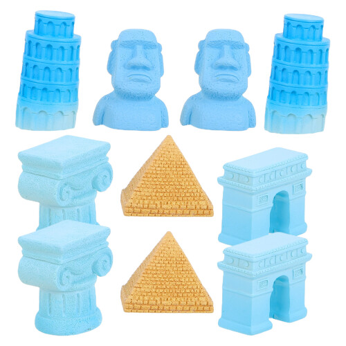 5Set Miniatura Resina Statue Egizie