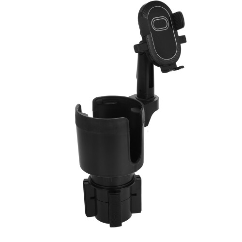 2Pz Portabottiglia E Porta Telefono Nero ABS Per Auto 1