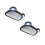 2Pcs Baby Rear Mirror Adjustable ABS Car Interior Observation Mirror 3