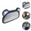 2Pcs Baby Rear Mirror Adjustable ABS Car Interior Observation Mirror 11