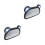 2Pcs Baby Rear Mirror Adjustable ABS Car Interior Observation Mirror 8