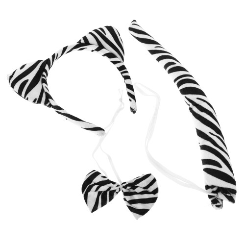 6Set Copricapo Cosplay Con Orecchie Fiocco E Coda Unisex