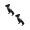 2Set Staffa Da Per Ukulele E Chitarra, Design Nero 6