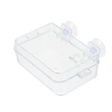 5Pz Ciotole Trasparenti ABS Con Ventosa Per E Rettili