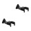 2Set Staffa Da Per Ukulele E Chitarra, Design Nero 10