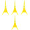 4 Set Torre Eiffel In Cristallo Trasparente Puzzle 3D 4
