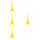 4 Set Torre Eiffel In Cristallo Trasparente Puzzle 3D 8