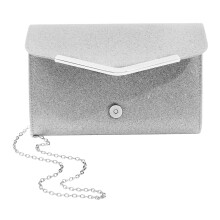 Modieuze Zilveren PU Clutch Bag Handtas Bruiloften