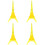4 Set Torre Eiffel In Cristallo Trasparente Puzzle 3D 6