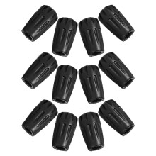 36Pz Punte Ricambio Trekking in PVC Nero Con Grip Antiscivolo