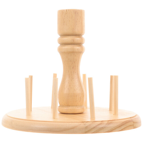 5Pcs DIY Wooden Thread Holder Efficient Sewing Thread Organizer