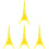 4 Set Torre Eiffel In Cristallo Trasparente Puzzle 3D 3