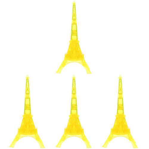 4 Set Torre Eiffel In Cristallo Trasparente Puzzle 3D 2