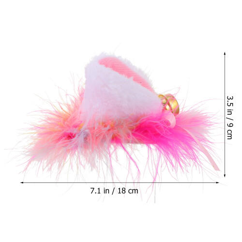 1Paio Orecchie Gatto in Peluche Rimovibili 1