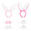 2 Set Orecchie A Coniglio Riutilizzabili Per Cosplay 1