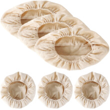 24Pz Fodera Per Cesta Pane in Cotone E Lino Beige Per Fermentazione