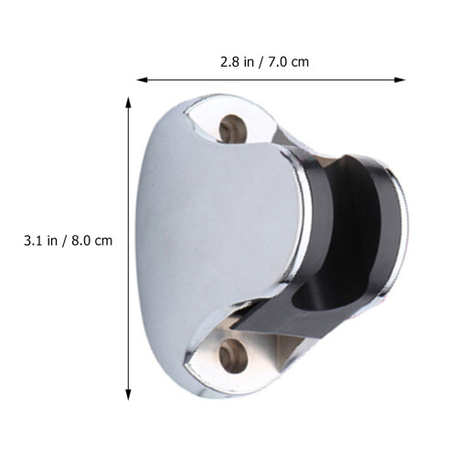 3Pz Staffe Per Doccia in ABS Argento, Base Regolabile Per Bagno 1