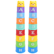 2 Set/18 Da Bagno Orso Numeri Lettere Impilabile